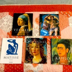 Taschen. Miscellaneous. Vermeer, Michelangelo, Matisse, Boticelli, Frida Kahlo